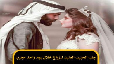 جلب الحبيب العنيد للزواج خلال يوم واحد مجرب