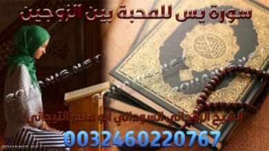 سورة يس للمحبة بين الزوجين